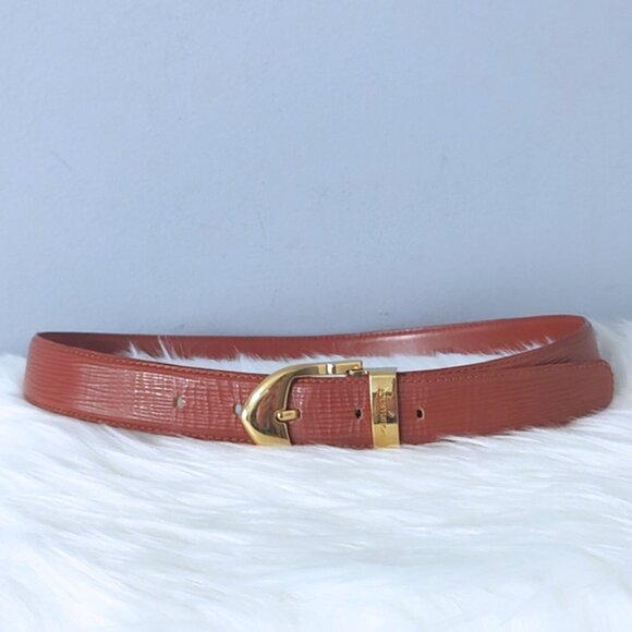 Louis Vuitton epi leather belt 85 S M EUC w/box - Picture 4 of 7